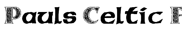 Pauls Celtic Font 3 font preview